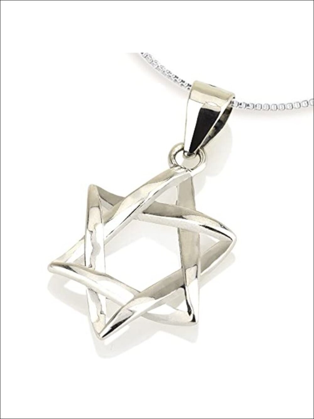 925 Sterling Silver Star of David Necklace Jewish Jewelry Unisex Pendant